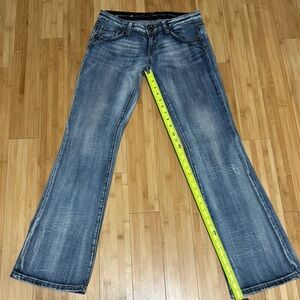 Rerock by Express women’s stonewash boot cut jeans size 6